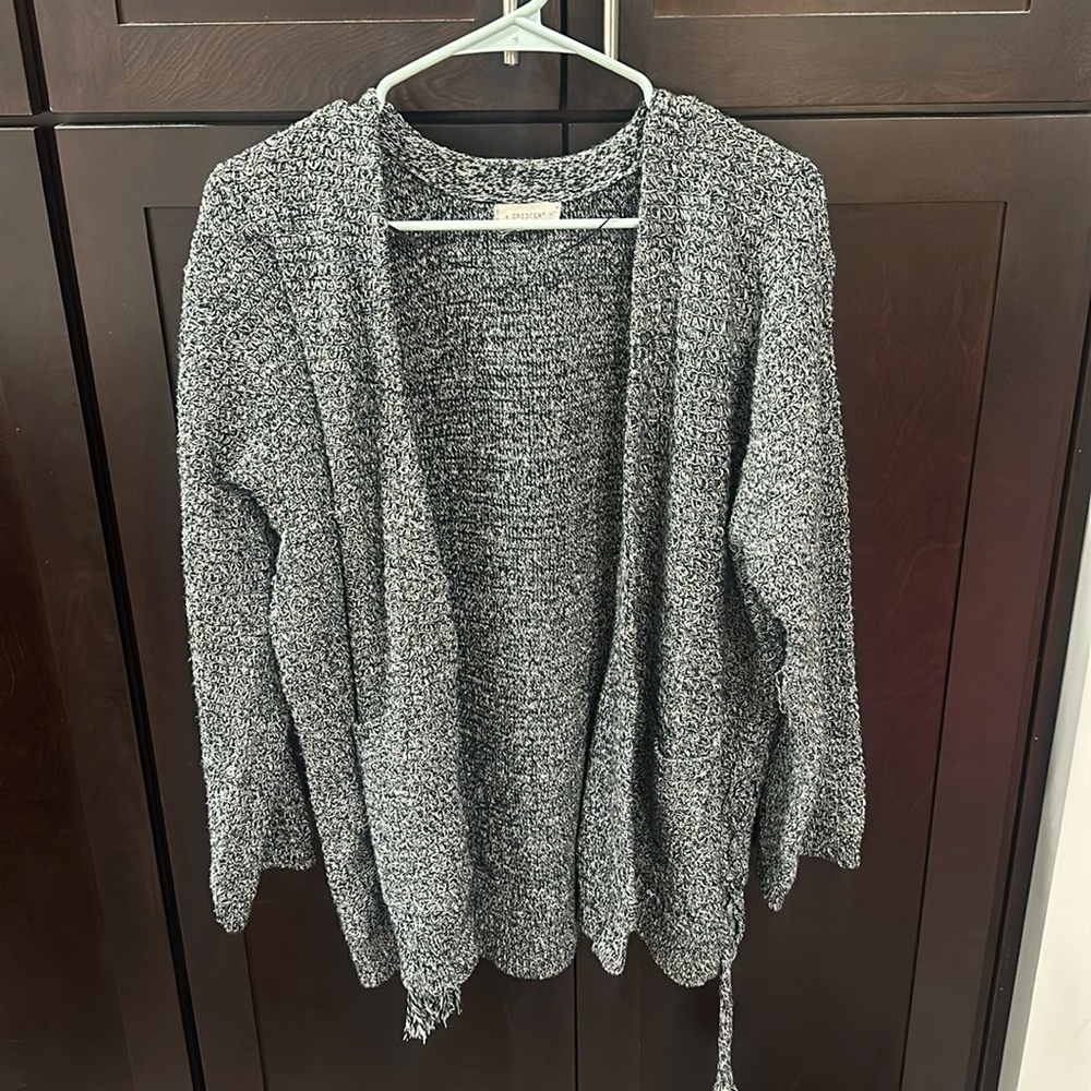 Crescent Cozy Cardigan in Gray Size Small